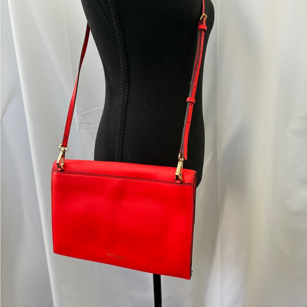 Rebecca Minkoff Red Crossbody Bag with Multicolor Tassels - Picture 2 of 9